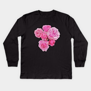 Bunch of Pink Roses Kids Long Sleeve T-Shirt